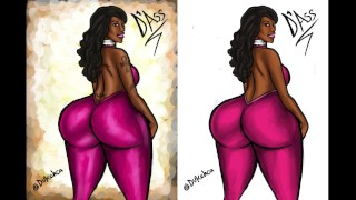 Big Booty Cherokee D Ass Illustration